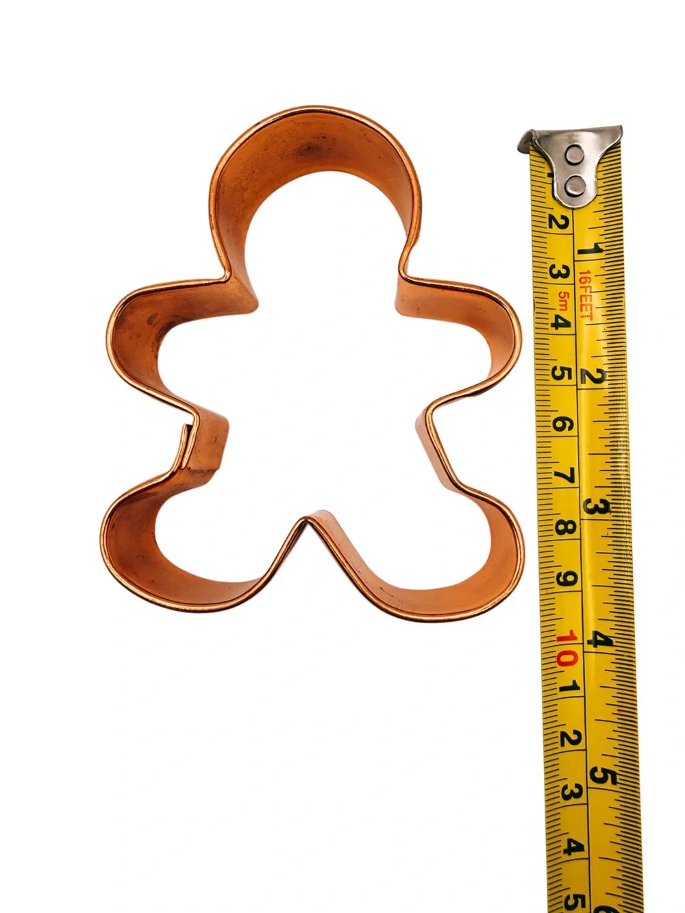 Oversized 6” X-Large Copper Cookie Cutter Set - Gingerbread, Tree, Tulip, Leaf